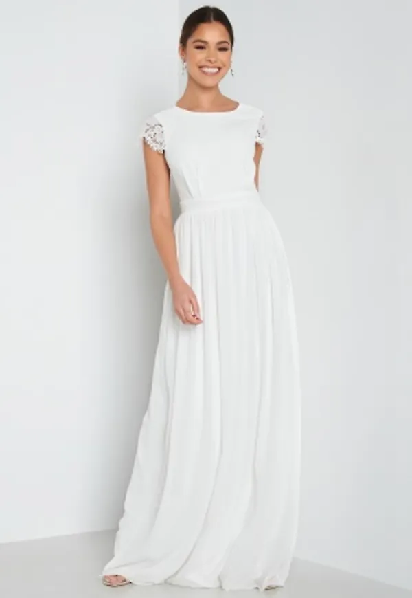 Bubbleroom Occasion Camellia Wedding Gown White 36