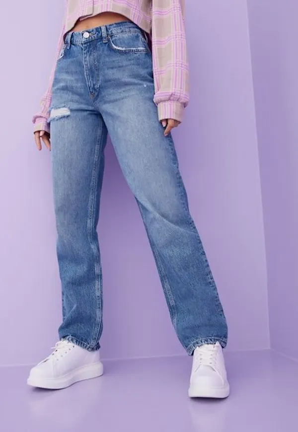 Pieces Pcelani Hw Destroy Mb Jns Bc High waisted jeans