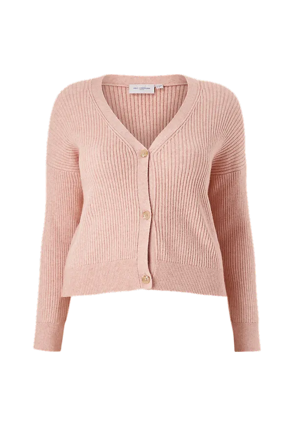 Only Carmakoma - Cardigan carKaria L/S Short Cardigan Knt - Rosa
