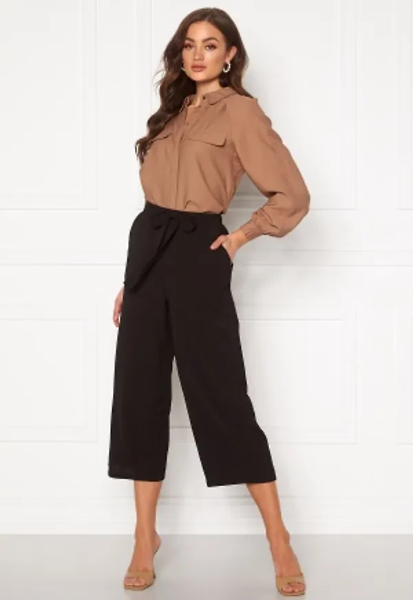 Pieces Kellie HW Culotte Pant Black XS