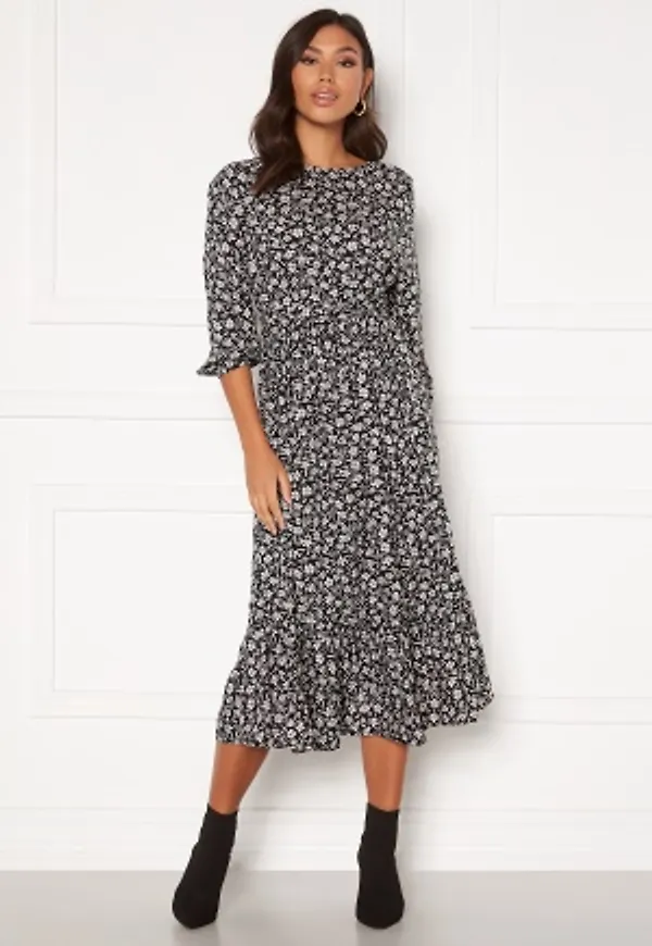 Happy Holly Annie dress Black / Patterned 52/54