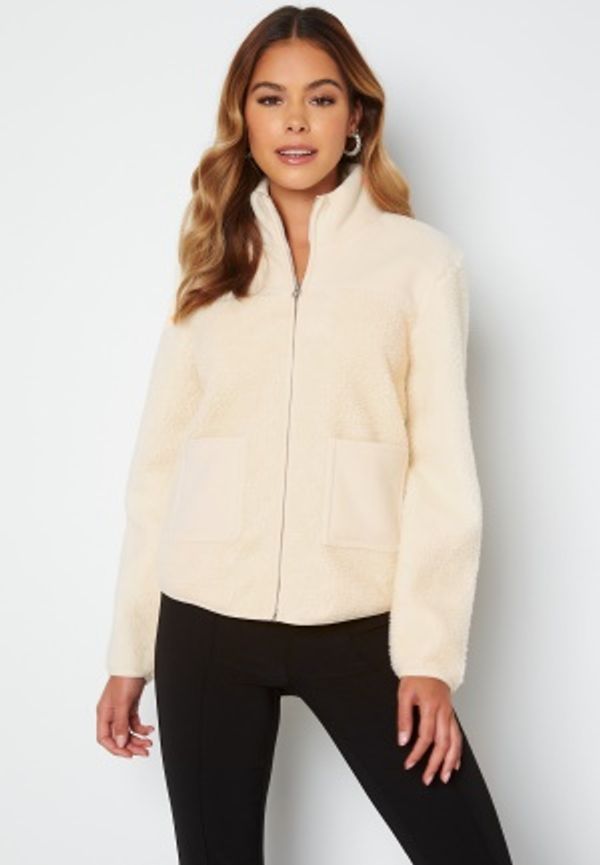 Pieces Sadie Teddy Jacket Whitecap Gray L