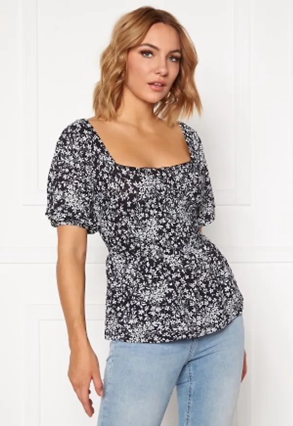Pieces Anthea SS Top Maritime Blue XS