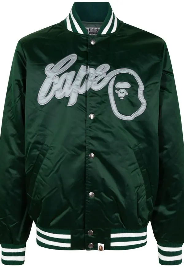 A BATHING APE® Bape basebolljacka - Grön