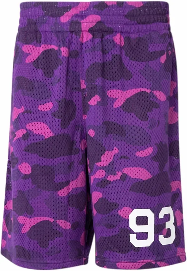 A BATHING APE® Color Camo basketbollshorts - Lila