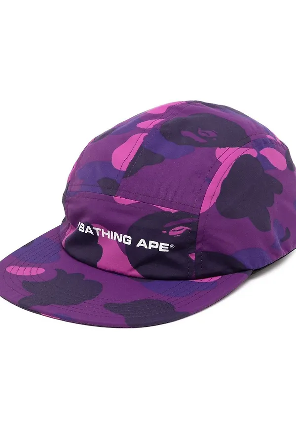 A BATHING APE® kamouflagemönstrad keps - Lila