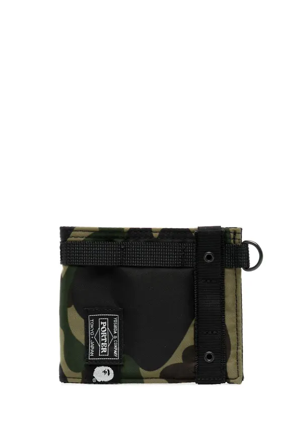 A BATHING APE® kamouflagemönstrad plånbok - Grön