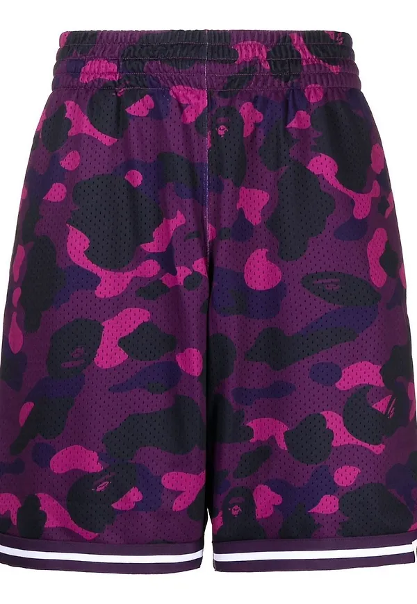 A BATHING APE® kamouflagemönstrade shorts - Lila