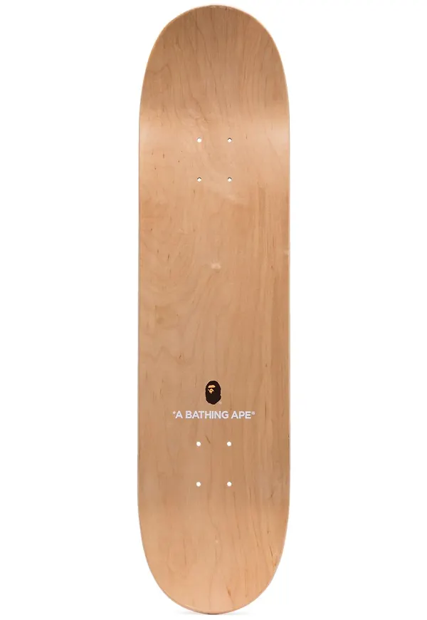 A BATHING APE® leopardmönstrad skateboard - Gul
