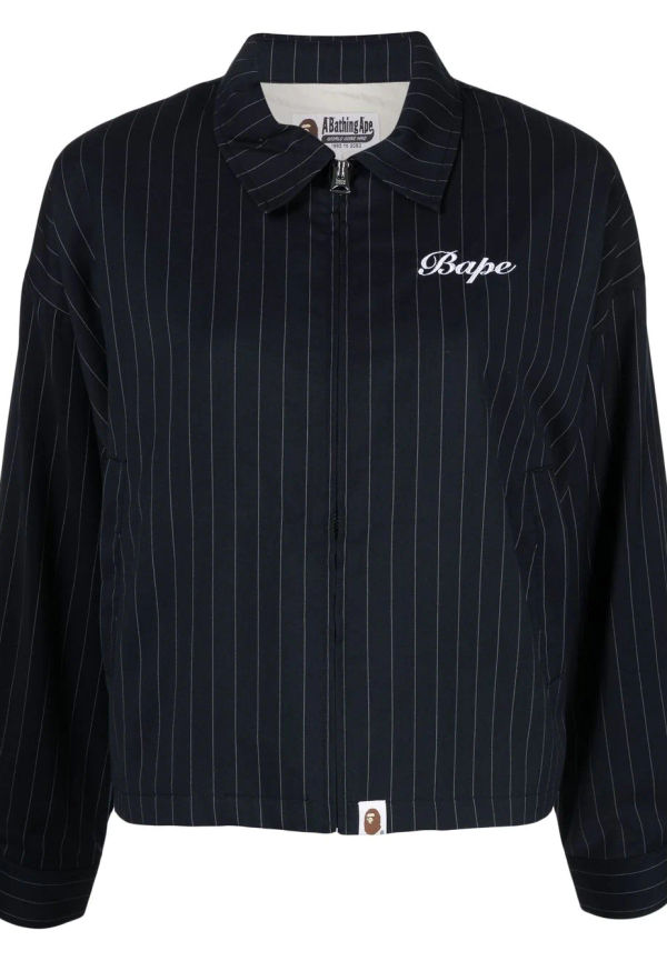 A BATHING APE® randig bomberjacka - Blå