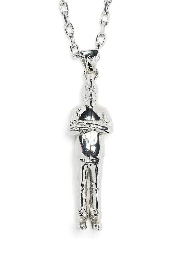 A BATHING APE® Shark Seijin halsband - Silverfärgad