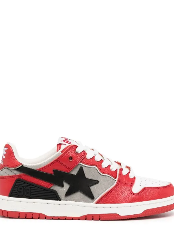 A BATHING APE® STA låga sneakers - Röd