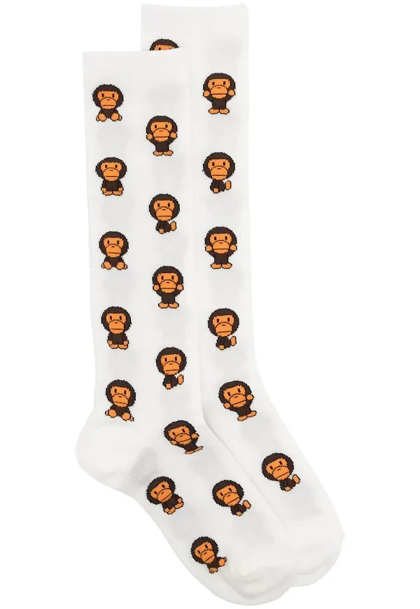 A BATHING APE® stickade strumpor - WHX