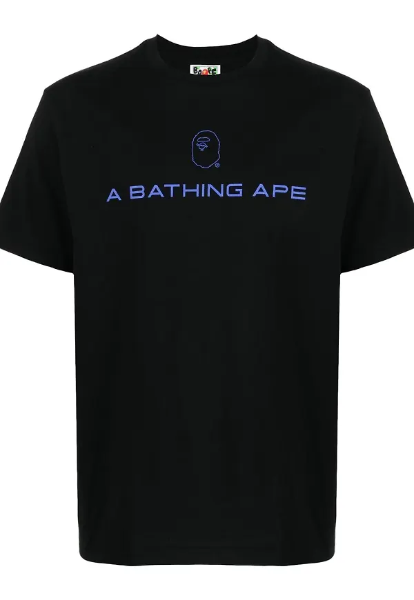 A BATHING APE® t-shirt med logotyp - Svart