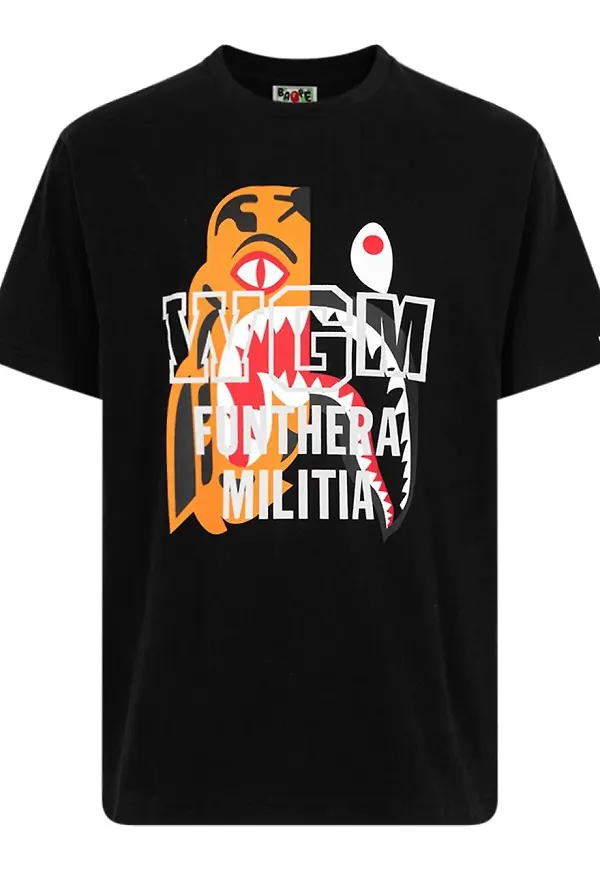A BATHING APE® Tiger Shark t-shirt - Svart