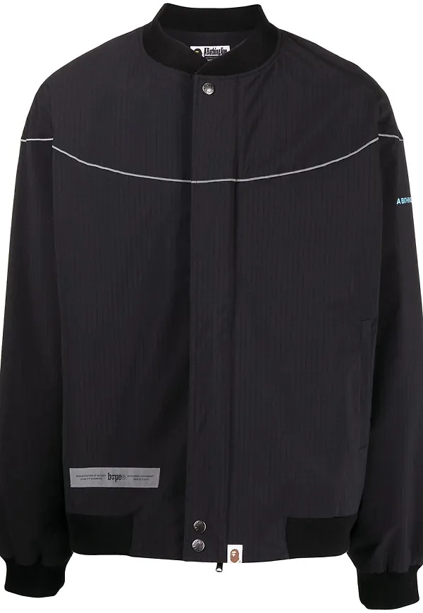 A BATHING APE® World Gone Mad bomberjacka - Svart