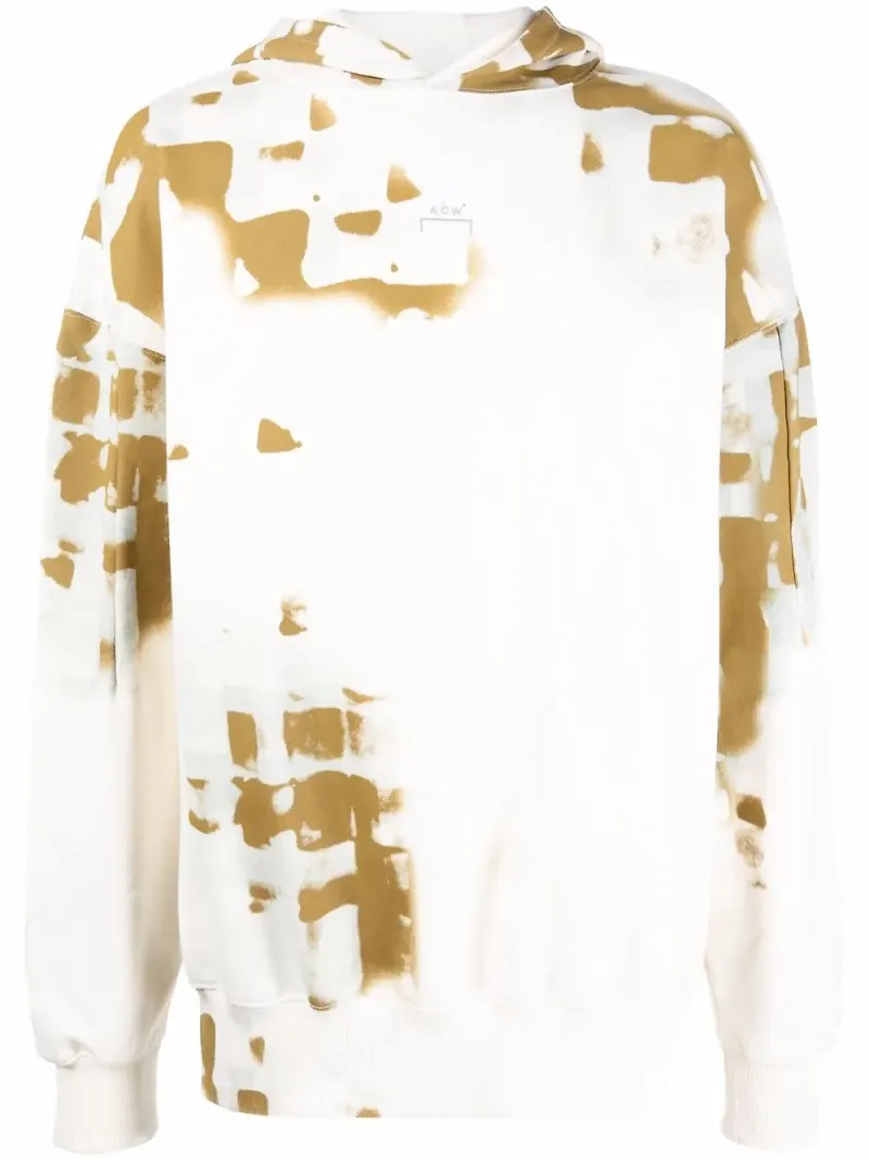 A-COLD-WALL* hoodie med blekt tryck - Vit