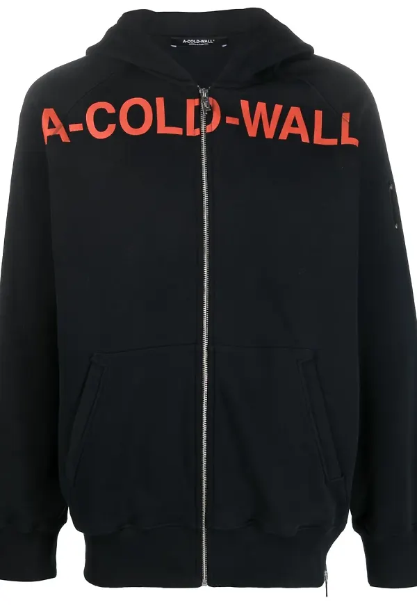 A-COLD-WALL* mönstrad hoodie - Svart