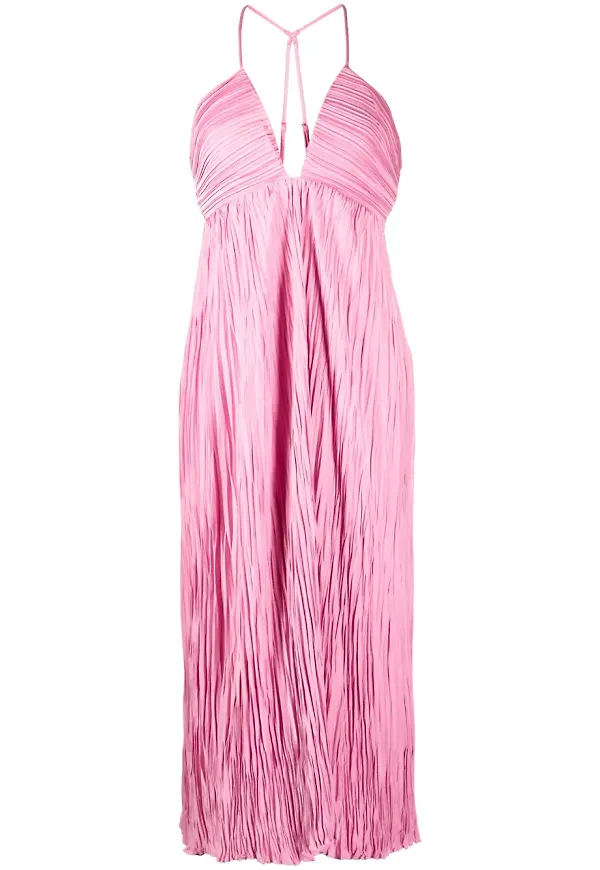 A.L.C. Angelina plisserad klänning - Rosa – Farfetch