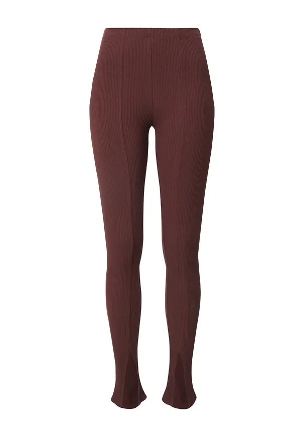 A LOT LESS Leggings 'Indira' mörkbrun