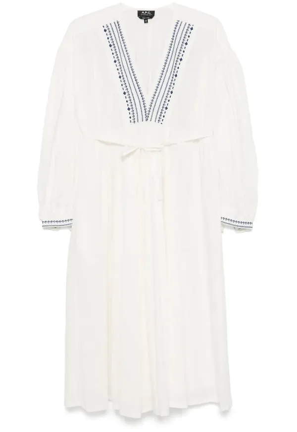 A.P.C. Anni midiklänning - Vit – Farfetch