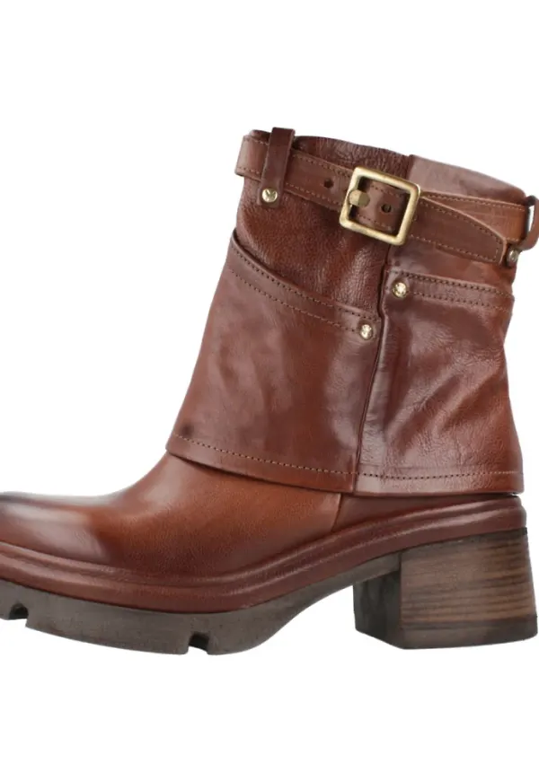 A.s.98, Skor, Dam, 38 EU, Stiliga Ankelboots med Spänndetalj