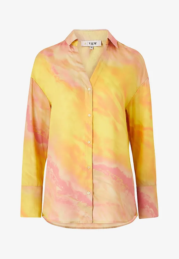 A-View - Blus Carina Shirt - Gul