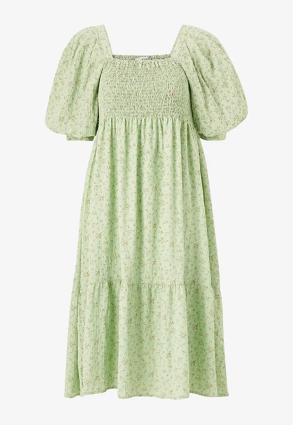 A-View - Klänning Cheri Ditzy Dress - Grön
