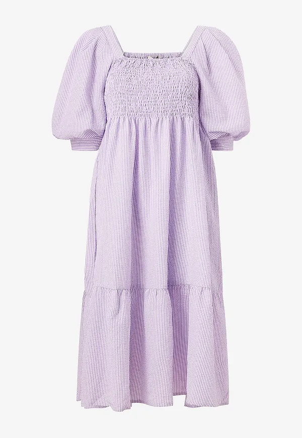 A-View - Klänning Cheri Stripe Dress - Lila