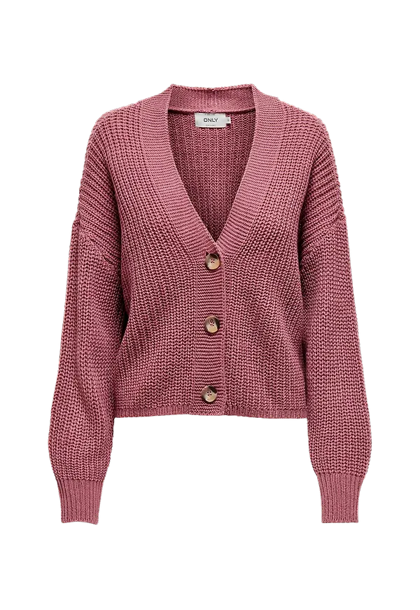 Only - Cardigan onlCarolspring L/S Cardigan Knt - Rosa