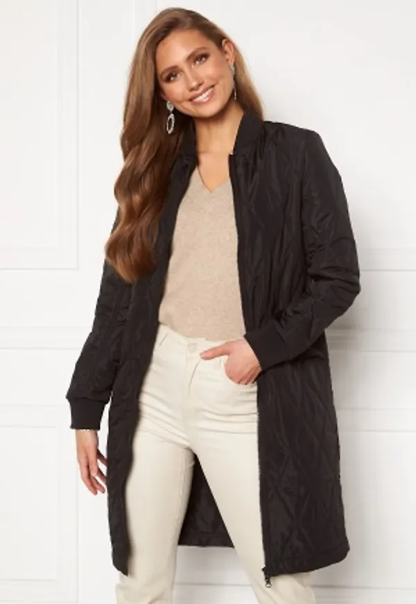 Happy Holly Freya quilted coat Black 32/34