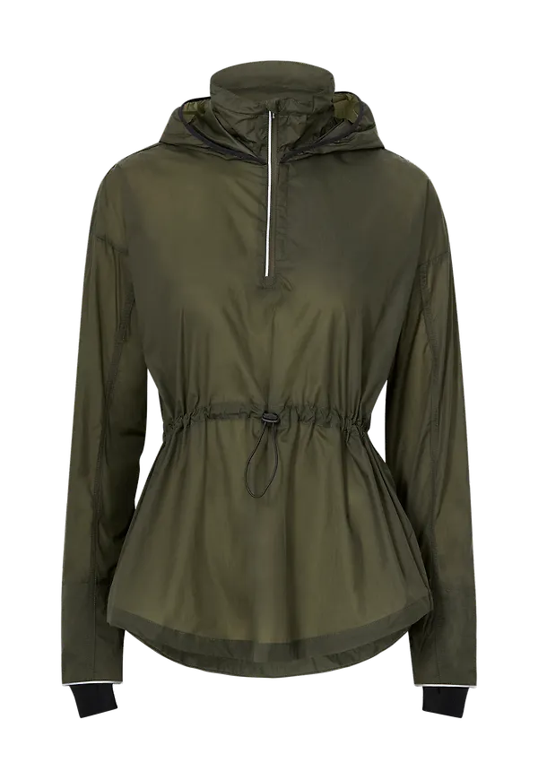Casall - Vindjacka Windbreaker Anorak - Grön