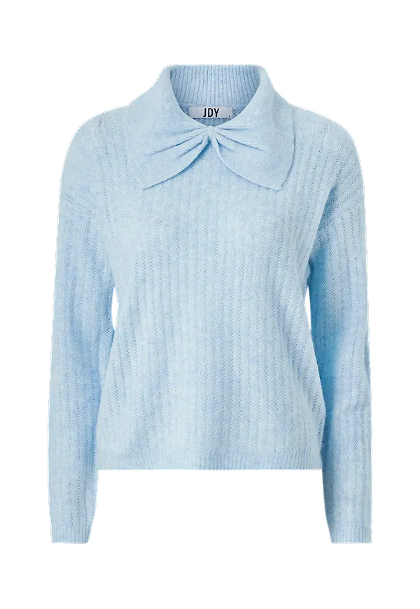 JDY - Tröja jdySusan Life L/S Collar Pullover K - Blå