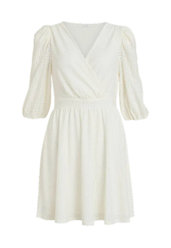 Vila - Klänning viFlorence 3/4 Dress - Vit