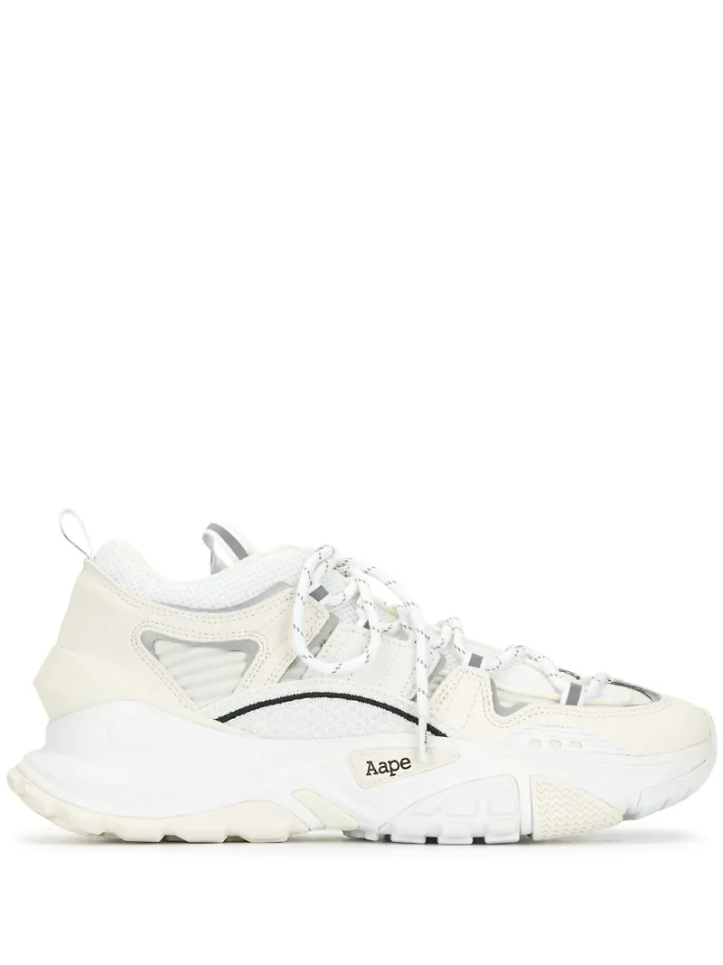 AAPE BY *A BATHING APE® grova sneakers med logotyp - Vit