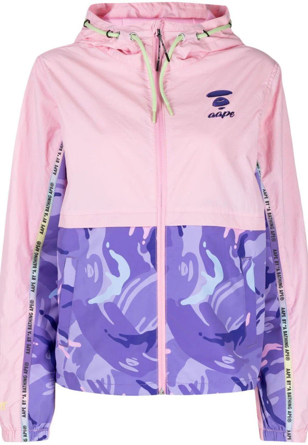 AAPE BY *A BATHING APE® kamouflagemönstrad jeansjacka - Rosa