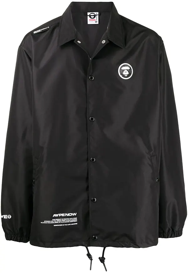 AAPE BY *A BATHING APE® skjortjacka med logotyp - Svart