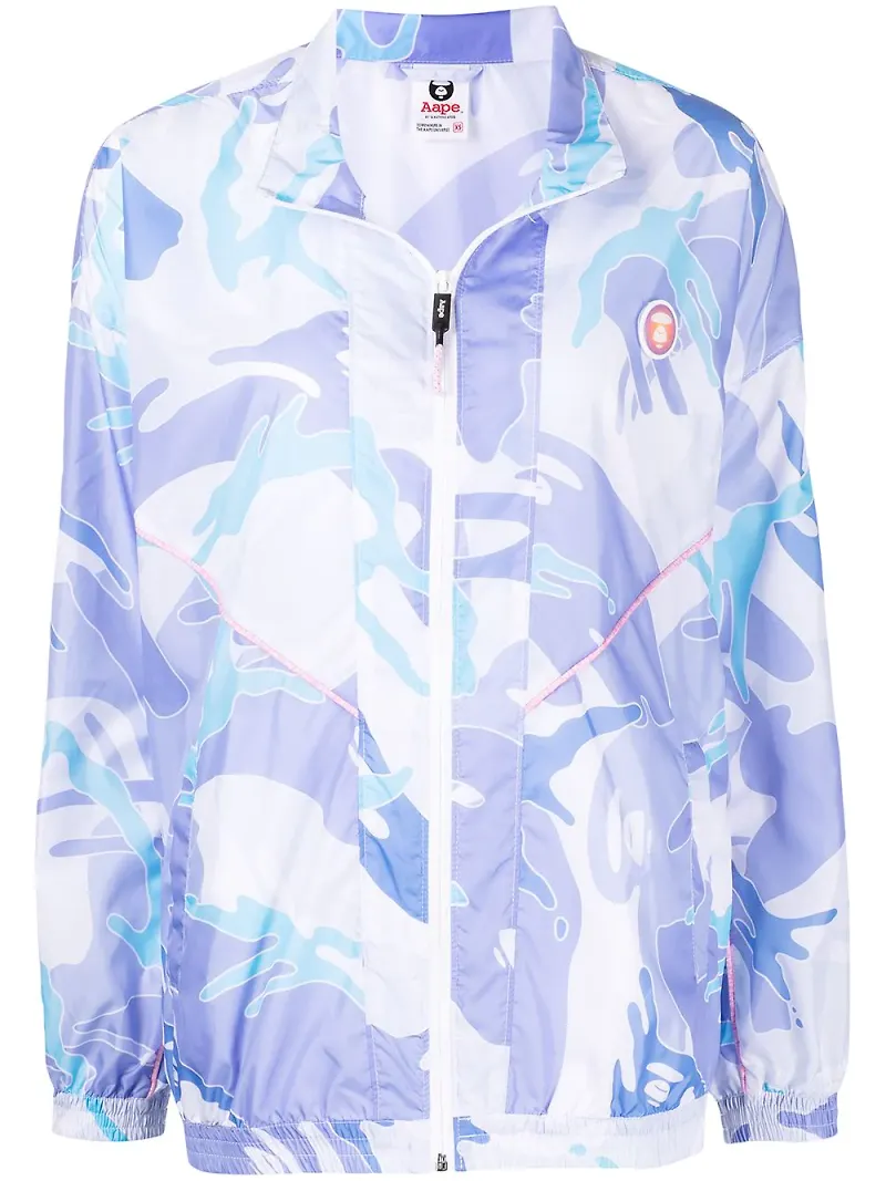 AAPE BY *A BATHING APE® tunn kamouflagemönstrad jacka - Blå
