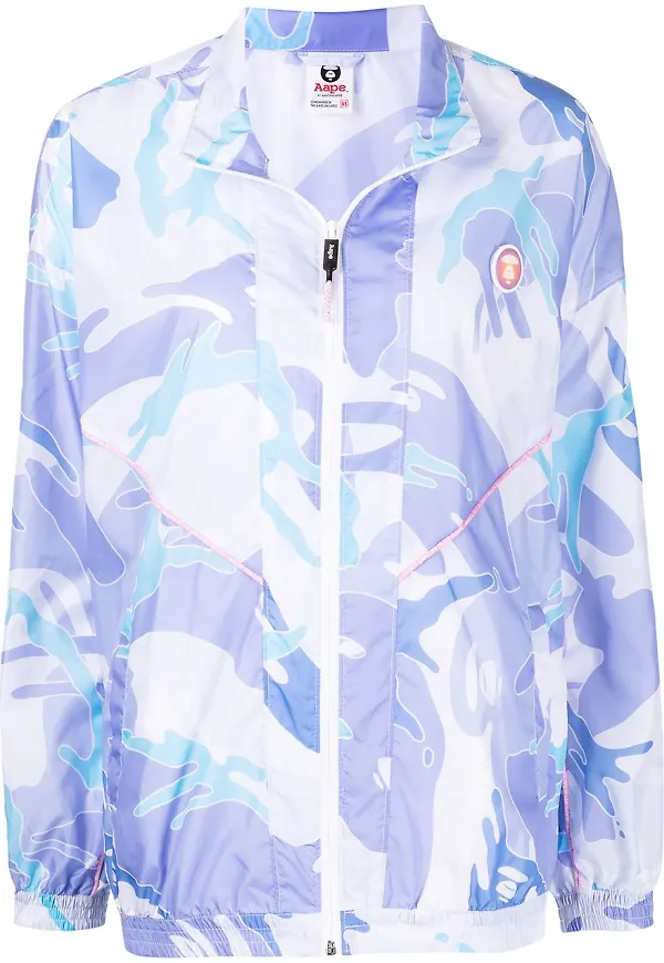 AAPE BY *A BATHING APE® tunn kamouflagemönstrad jacka - Blå