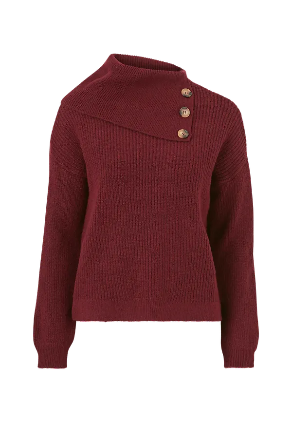 Only - Tröja onlJada L/S Roll-neck Pullover Knt - Röd