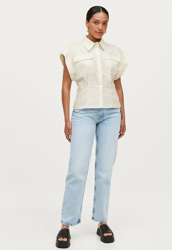 Gina Tricot - Skjorta Nadja shirt - Beige