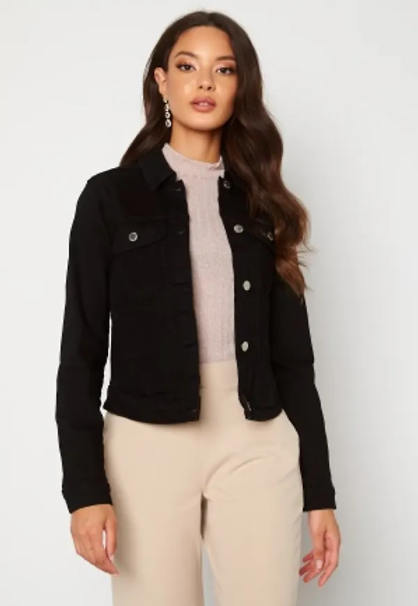 Happy Holly Elina denim jacket Black 38