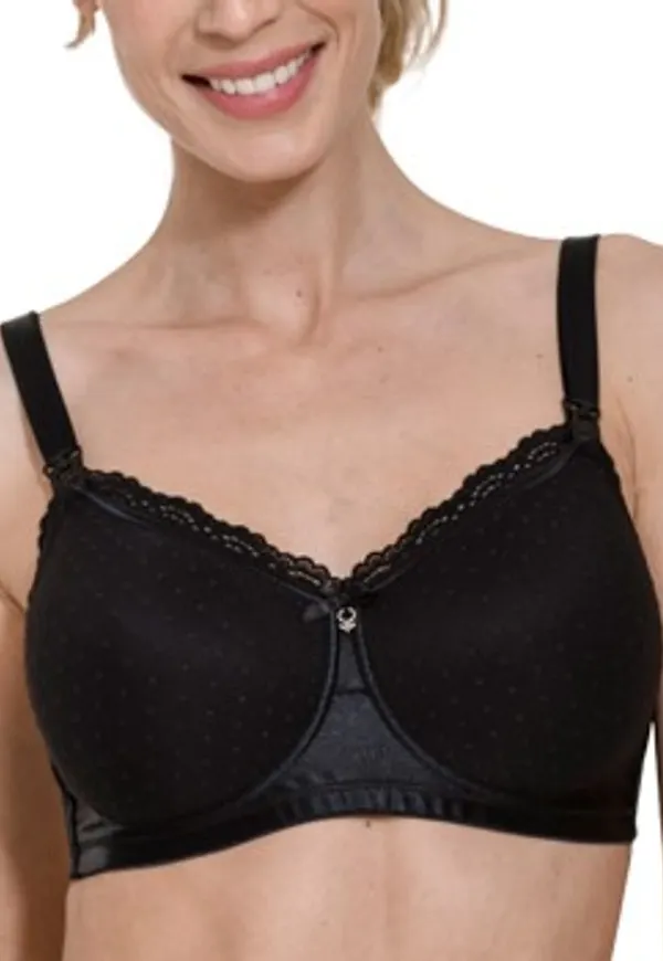 Abecita BH Mama Padded Maternity Soft Bra Svart polyamid B 70-75 Dam