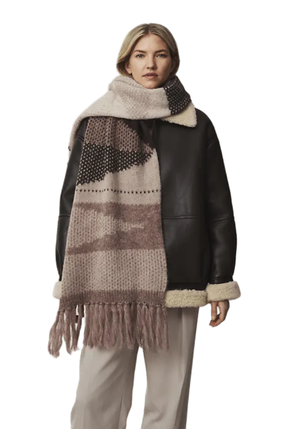 Aberdeen Alpaca Blend Knitted Scarf
