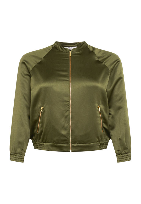 ABOUT YOU Curvy Övergångsjacka 'Chani' khaki