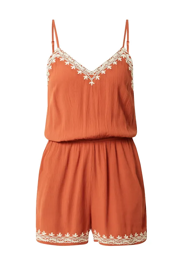 ABOUT YOU Jumpsuit 'Henrike' orange / vit