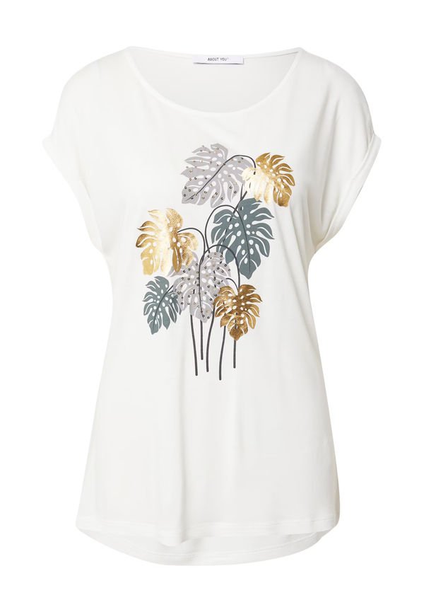 ABOUT YOU T-shirt 'Svenja' blandade färger / vit