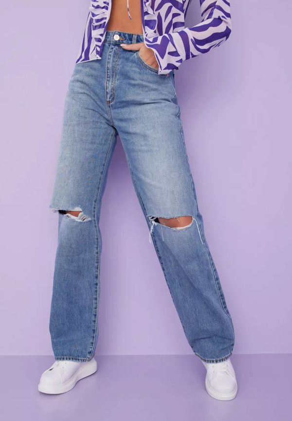 Abrand Jeans - High waisted jeans - Denim - A Carrie Jean Amelia Rip - Jeans