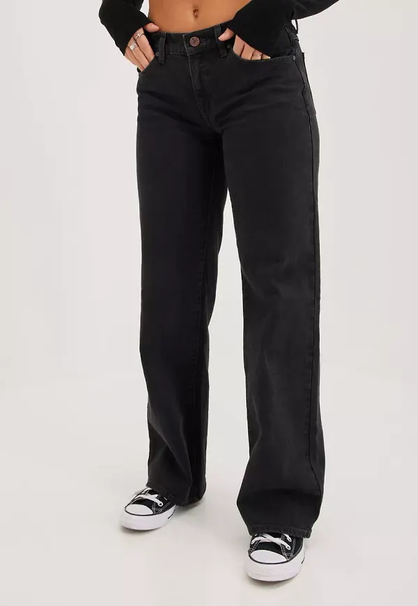 Abrand Jeans - Wide leg jeans - Black - A 99 Low & Wide - Jeans