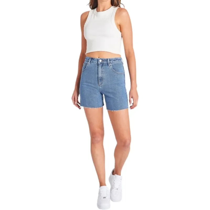 Abrand Jeans Denim Shorts Blå, Dam